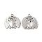 Non-Tarnish 304 Stainless Steel Pendants, Beetle Charm, Stainless Steel Color, 25.5x25.5x2mm, Hole: 3mm