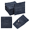 Velvet Jewelry Flap Pouches, Folding Envelope Bag for Earrings, Bracelets, Necklaces Packaging, Rectangle, Midnight Blue, 9.6x9x0.25cm