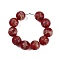 Handmade Lampwork Beads, Round, Red, 20.5-21x19-20mm, Hole: 4mm