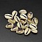 Natural Cowrie Shell Beads, No Hole, Pale Goldenrod, 17~20x10~12x5~6mm, about 490pcs/500g