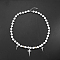 Stainless Steel Star Pendant Necklaces, Imitation Pearl Necklace for Unisex