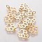 PVD Vacuum Plating 304 Stainless Steel Pendants, Dog Paw Prints, Golden, 13x12x1mm, Hole: 4mm