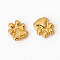 Alloy Cabochons, for DIY Crystal Epoxy Resin Material Filling, Dog Claw, Golden, 5.5x4.5x1.5mm, about 100pcs/bag