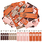OLYCRAFT 56 Sets 4 Style PU Leather Garment Label Hollow Flower Imitation Leather Labels with Hole Handmade Embossed Tag Rectangle Handmade Leather Label with Flower for Handmade DIY Craft Accessories