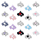 20Pcs 10 Styles Alloy Chandelier Component Links, Cloud with Heart, Mixed Color, 18.5~19x21x4.5~5mm, Hole: 1.8mm,  2pcs/style