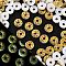 Luminous Resin Imitation Food Decoden Cabochons, Glow in the Dark, Donut, Pale Goldenrod, 8.5~9x4.5mm