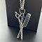 Vintage Stainless Steel Barber Scissor Pendant Necklaces for Men, Stainless Steel Color