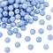 2 Strands Natural Blue Lace Agate Beads Strands, Round, 6mm, Hole: 0.8mm, about 60~64pcs/strand, 15 inch(38.1cm)