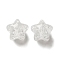 Transparent Crackle Acrylic Beads, Star, Clear, 16x16x15mm, Hole: 2mm, about 270pcs/500g