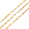 PVD Vacuum Plating 304 Stainless Steel Link Chains, Unwelded, with Spool, Golden, 2x0.5mm, about 32.81 Feet(10m)/Roll