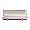 Rectangle Velvet Necklace Boxes, Jewelry Pendant Necklace Gift Case with Iron Snap Button, Flamingo, 23.4x6.1x3.35cm