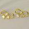Elegant Stainless Steel Bowknot Stud Earrings, Golden, 16x28mm