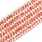 Electroplate Non-magnetic Synthetic Hematite Beads Strands, Grade AA, Long-Lasting Plated, Faceted, Rondelle, Rose Gold Plated, 6x3mm, Hole: 1.5mm, about 132pcs/strand, 15.7 inch(40cm)