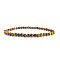4mm Round Natural Tiger Eye Beads Bracelet for Men, European and American Retro Simple Versatile Stretch Bracelets, 7-1/2 inch(19cm)