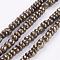 Natural Pyrite Bead Strands, Nuggets, 7~8x3~8mm, Hole: 1mm, about 82pcs/strand, 15.3~15.7 inch