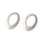 Tarnish Resistant 201 Stainless Steel Linking Rings, Oval, Stainless Steel Color, 18x12x0.5~1mm, Inner Size: 13x8mm
