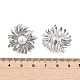 Серьги-гвоздики из латуни EJEW-S258-01P-5