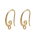 Латунные крючки для сережек KK-G516-02G-1