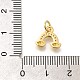 Латунные микропаве прозрачные подвески с фианитом KK-L225-040G-3