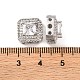 Латунные микропаве из прозрачного кубического циркония KK-S389-29P-3