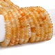 Нити натуральных золотых шелковых нефритовых бусин G-NH0009-01A-1