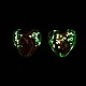 Светящиеся бусины лэмпворк из золота и песка ручной работы FOIL-B001-03C-3