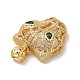 Латунные подвески с фианитами KK-H433-42G-3