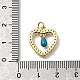 Латунные микро проложить кубического циркония подвески KK-C090-01G-01-3