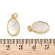 Подвески из латуни из натуральных ракушек KK-L239-049G-02-3