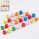 300 шт. Бусины из натурального дерева WOOD-OC0001-91-3
