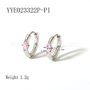 Элегантные серьги-кольца из нержавеющей стали QA3505-7