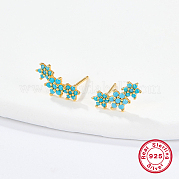 Серьги-гвоздики с кубическим цирконием HO3572-1