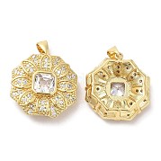 Латунные микро проложить кубического циркония подвески KK-M249-23G