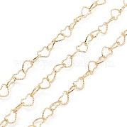 Латунные полые цепи в форме сердца CHC-M025-23G