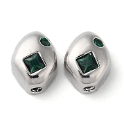 Настоящие латунные бусины с платиновым покрытием KK-F862-18P-03