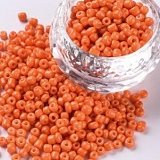 Выпечка краска стеклянные бусины SEED-S003-K4