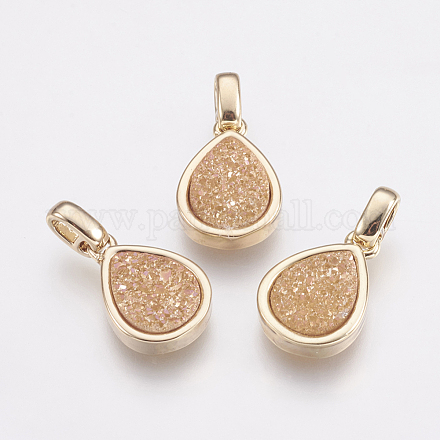 Естественно druzy агат подвески KK-G343-13G-G-1