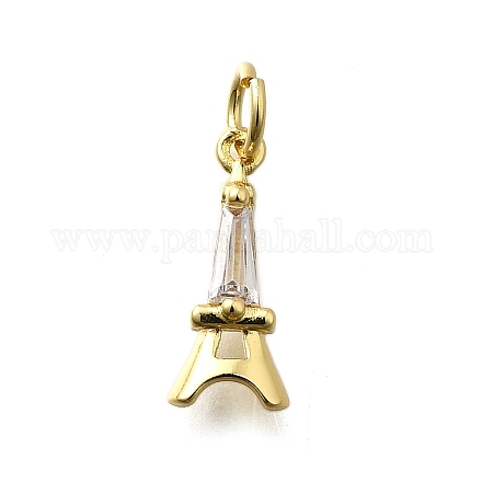 Латунные микро проложить кубического циркония подвески KK-P295-45G-1