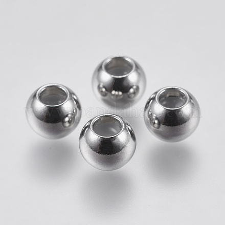 Бусины из нержавеющей стали 304 STAS-F139-062P-6mm-1