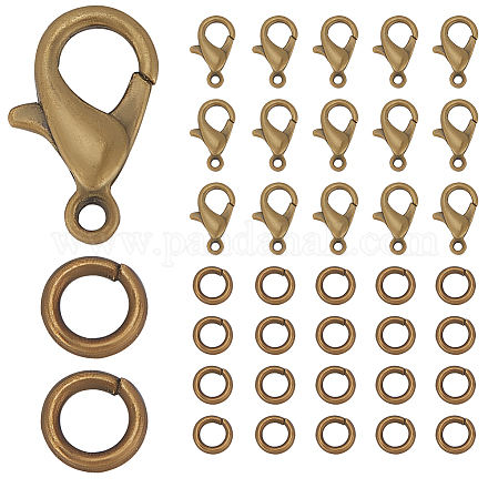 400 шт. Застежки-клешни из цинкового сплава FIND-SP0001-33AB-1