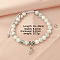 Magnetic Heart Charm Bracelet, Natural Howlite Braided Adjustable Bracelet