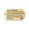 201 Stainless Steel Pendants, Message Charm, Rectangle with Word Charm, Golden, 49x28x1.8mm, Hole: 3mm