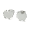 Non-Tarnish Cute Little Animal Theme 304 Stainless Steel Stud Earrings, Dog, 9x9.5mm