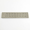 39 Round Hole Tungsten Steel Drawplates, Stainless Steel Color, 205x46x6mm,  Hole: 0.26~2.8mm