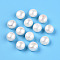 Natural Cultured Freshwater Pearl Beads, Baroque Pearls Keshi Pearl Beads, Two Sides Polished, Creamy White, 8~10x5~8.5mm, Hole: 1.5~1.6mm