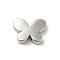 Rack Plating Brass Beads, Butterfly, Lead Free & Cadmium Free, Platinum, 13x17x4mm, Hole: 2.5mm