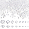 Beebeecraft 1 Box 2400Pcs Cubic Zirconia Cabochons Clear Faceted Pointed Back Small Stone Beads for DIY Necklace Nails Jewelry Making Craft