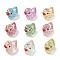 Resin Pendants, with Platinum Iron Loop, Duck Charms, Mixed Color, 19x16x11mm, Hole: 2mm