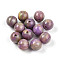 Resin Beads, Round, Two Tone, Thistle, 8mm, Hole: 2mm
