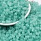 Transparent Colours Glass Seed Beads, Mushroom, Light Sea Green, 5.5x4.5mm, Hole: 1mm, 4150pcs/pound